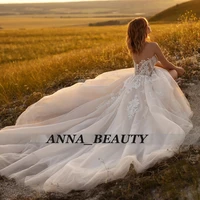 stunning sweetheart pleat wedding dresses tulle lace appliques gelinlik vestido de noiva robe de mariee bridal custom made
