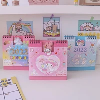 creative 2022 desk calendar cartoon anime unicorn pattern calendar cute mini kawaii calendar student desktop decoration calendar