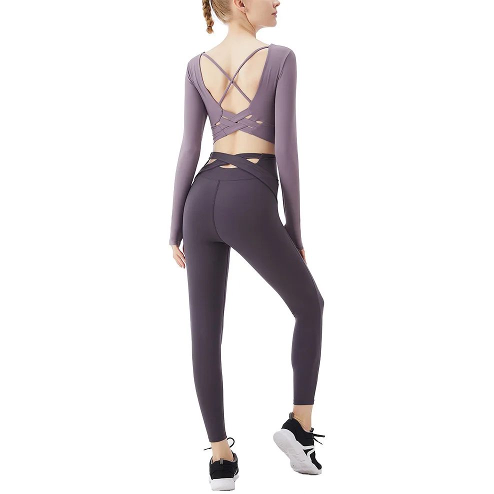 

New Fitness Yoga Suit In Spring And Summer Women Moisture Absorption Sweat High Elasticity And Ventilation Sportswear Gym Set