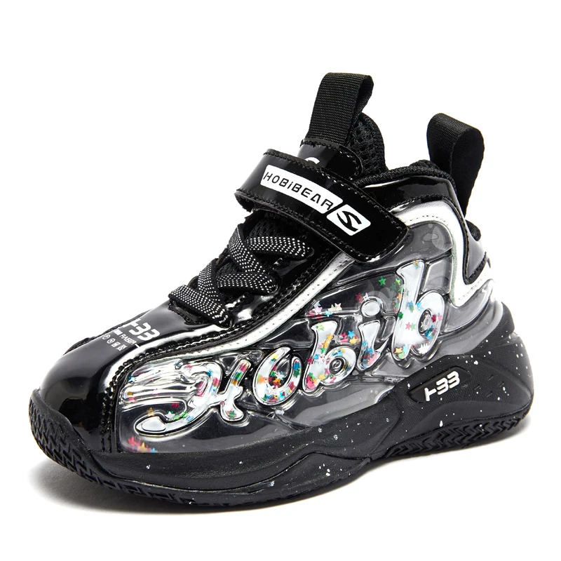 Zapatos de cuero duraderos para ni&ntilde;o, zapatillas informales de EVA, fondo suave, antideslizante, botines para correr, tendencia, suministros de actividades al aire libre-4