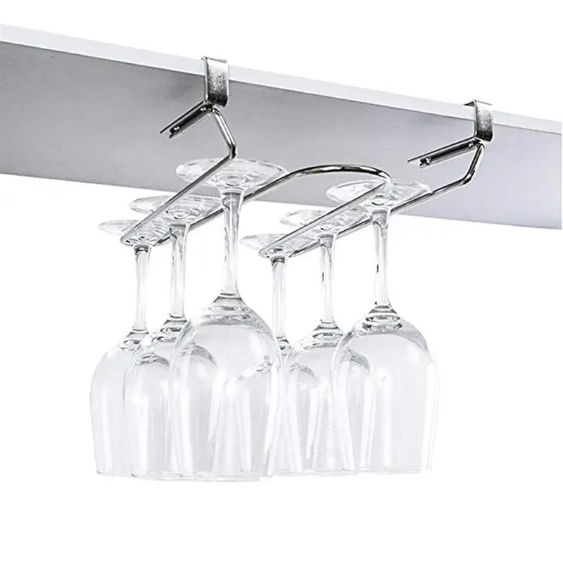 Держатель для винных очков из нержавеющей стали прочная витрина с перевернутыми