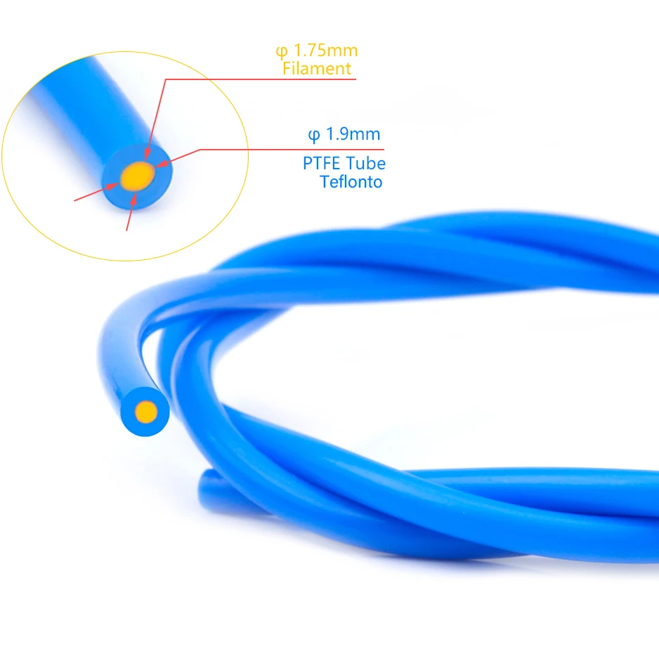1 м PTFE трубка тефлонто tl-фидер hotend росток Боуден экструдер 1,75 мм нить ID 1,9 мм OD 4 мм клонированная трубка
