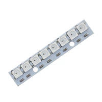 stick 8 channel ws2812 5050 rgb led lights built in full color driven development board