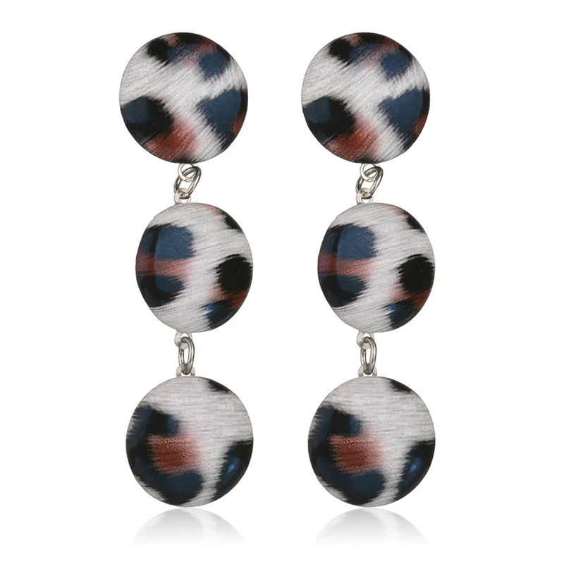 НОВЫЕ геометрические круглые квадратные леопардовые серьги подвеска змеиная