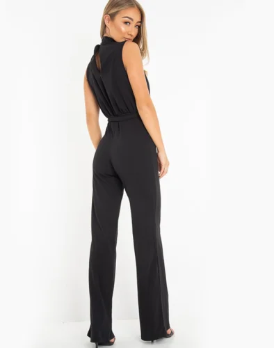 Новинка 2019 женский летний модный комбинезон без рукавов элегантный вечерний