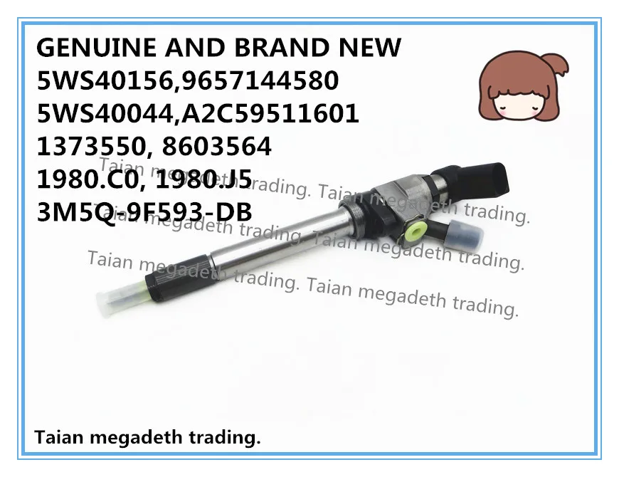 Оригинальный и совершенно новый инжектор дизельного топлива 5WS40156 9657144580 5WS40044