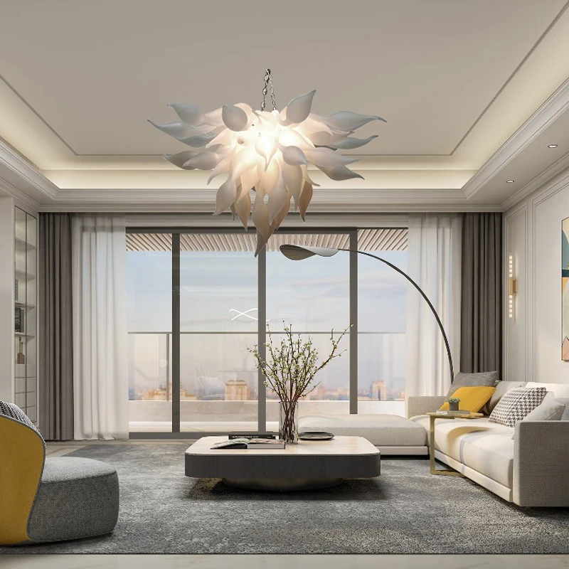 Оптовая продажа художественная белая фотолюстра от китайского поставщика