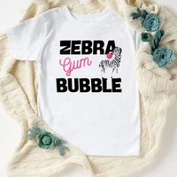 zebra bubble unicorn flowers lovely kawaii annimal print t shirt kids children clothes girls t shirts gift harajuku t shirt