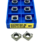 Твердосплавные пластины SCGT09T302 AK H01, режущий инструмент, алюминиевые вставки, внутренний токарный инструмент SCGT 09T302, карбидный токарный инструмент для дерева s