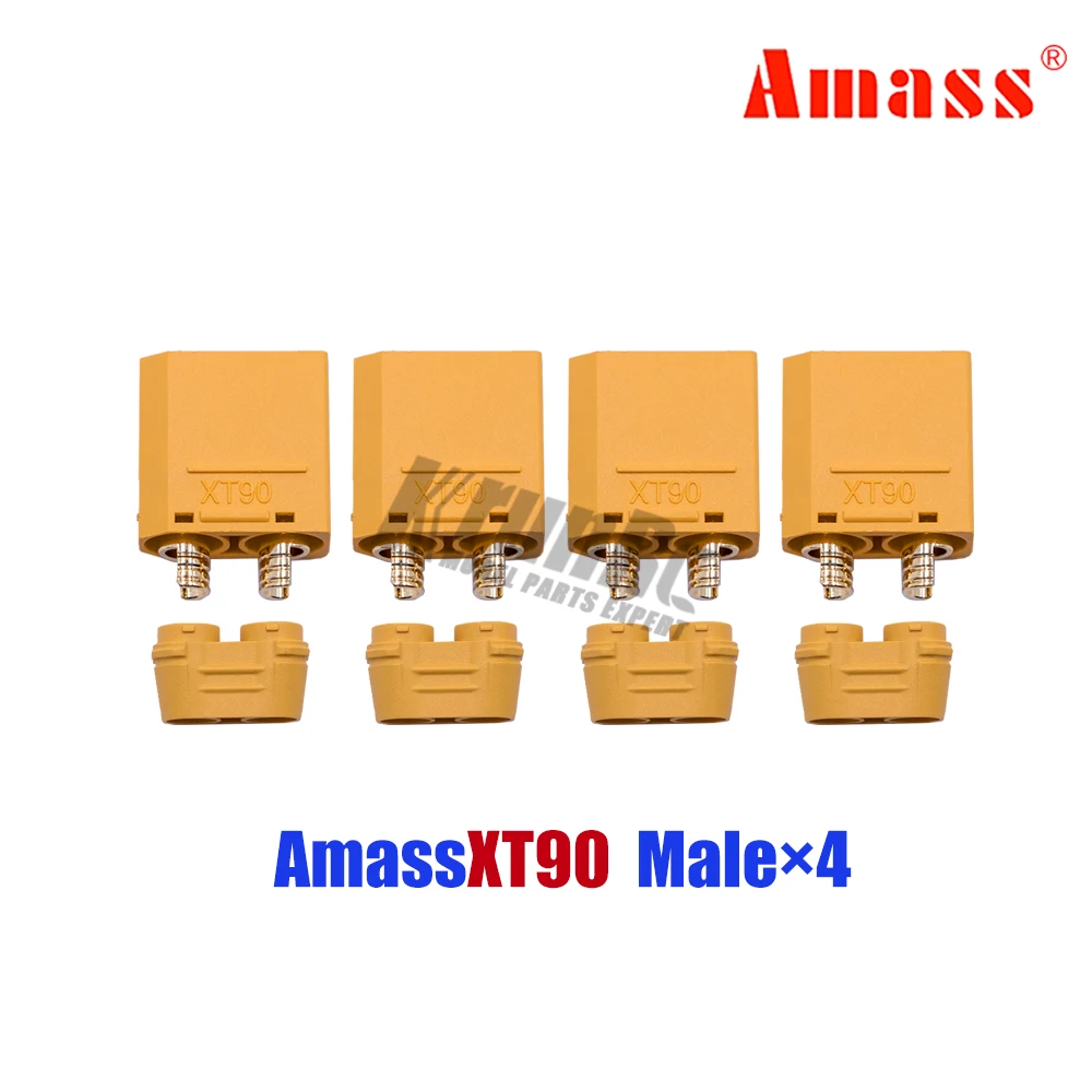 XT90S 4Male 2 пары XT90-S штекер XT90 обновления огнеупорные стреляющая Зажигалка для дистанционно управляемого летательного аппарата мужского и женского пола - Цвет: XT90S 4Male