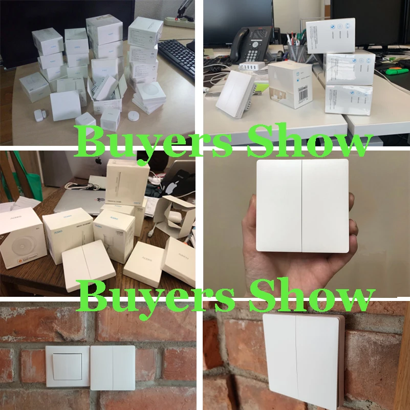 Xiao mi настенный выключатель Aqara ZigBee умный светильник Настенные переключатели без нейтральной пожарной проволоки светильник с дистанционным управлением беспроводной ключ реле mi Home