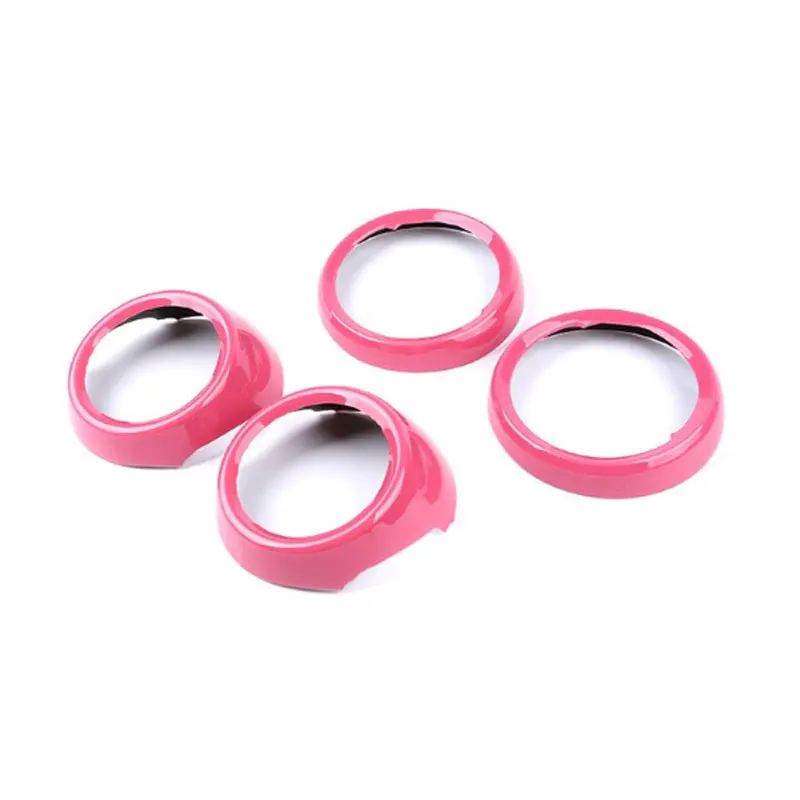 

KJAUTOMAX For Mini Cooper F54 Door Inner Decoration Red Pink Checker ABS
