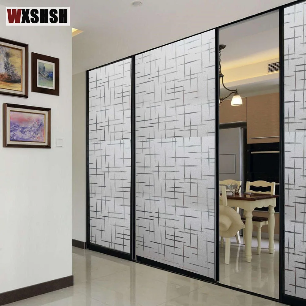 3d пленка для окон матовая стеклянная украшения дома статическая без клея Прямая