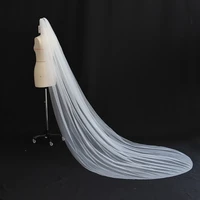 mingli tengda single layer headdress 3 m long veil with comb bride veil wedding accesorios mujer veils bridal accesories women