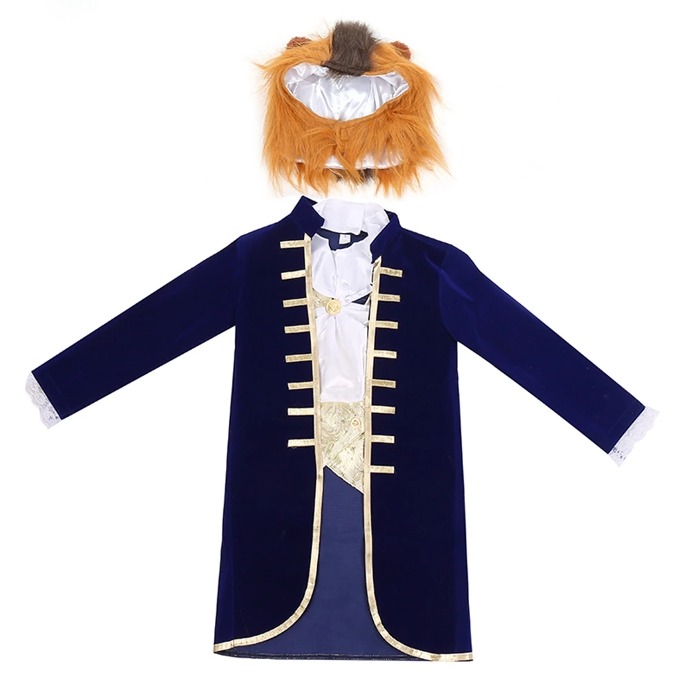 kids beast costume halloween cosplay party prince dress up free global shipping
