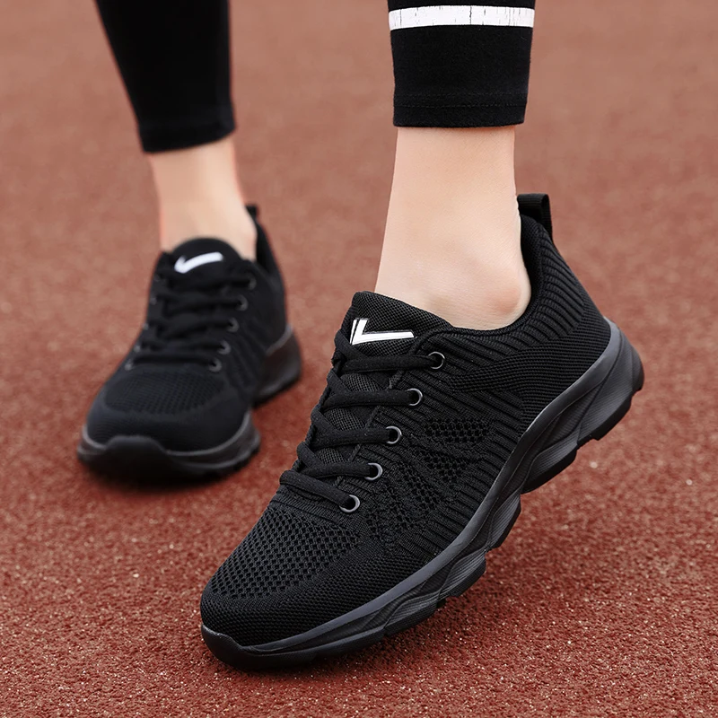 

Women Casual Sport Shoes Running Sneakers Plus Size Woven Women's Casual Shoes Breathable Casual Sneakers Walking Shoes