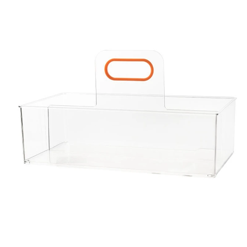 

Removable Storage Household Transparent Plastic Storage Basket Drainable Cosmetics Transparent Storage Organizer