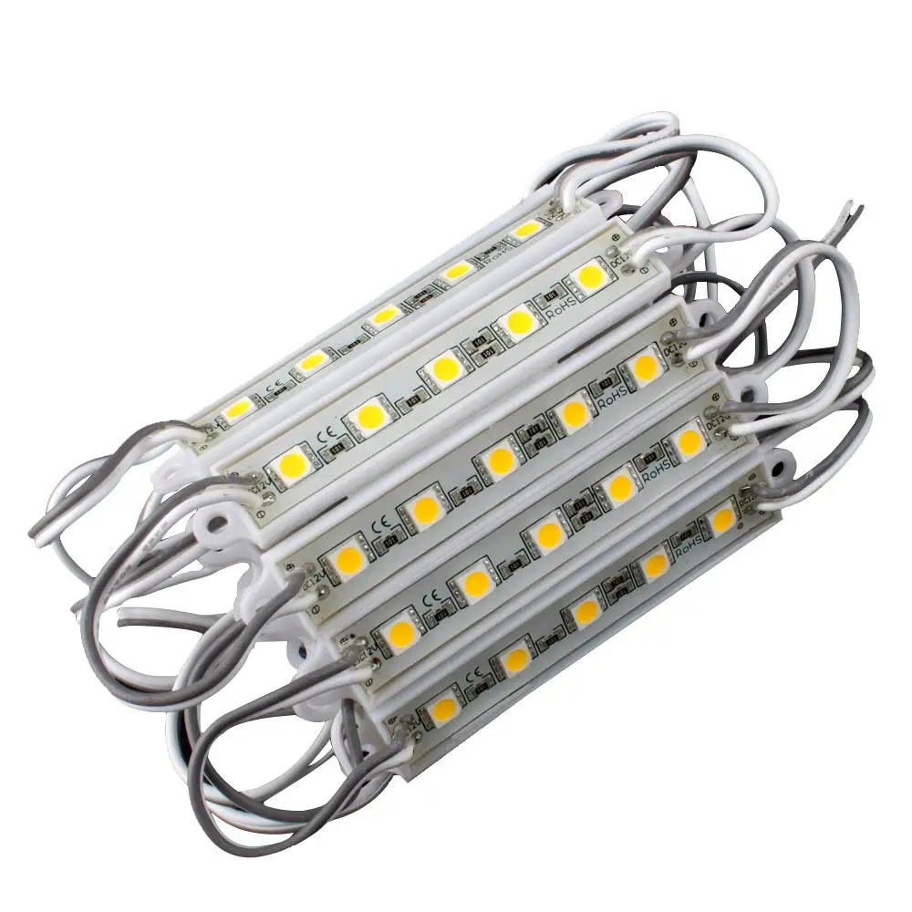 5 SMD 5050 Светодиодный модуль светильник Водонепроницаемая жесткая полоса