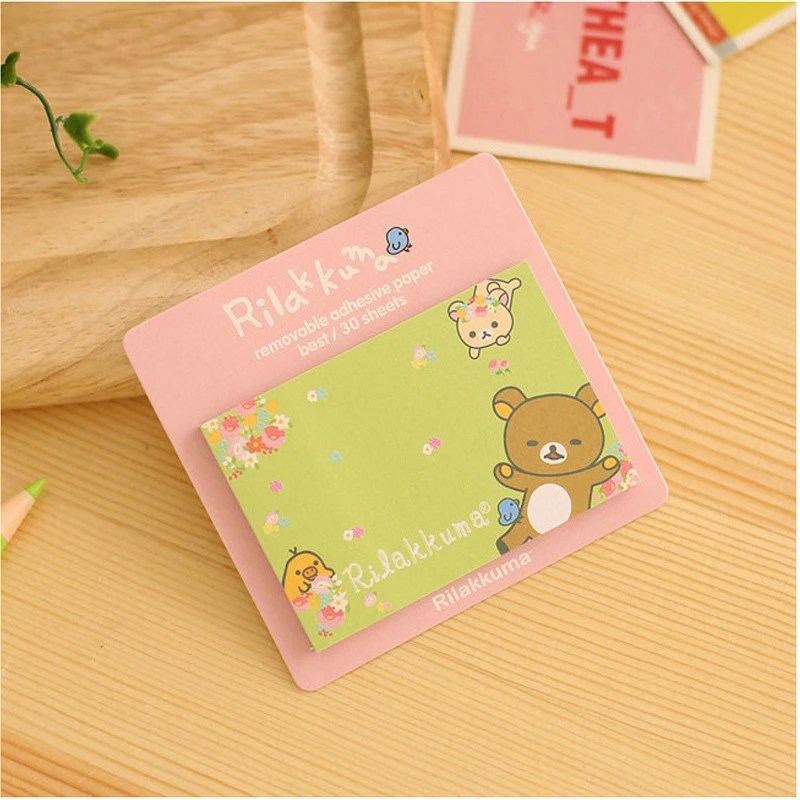 5 шт./лот блокнот с мультяшным медведем и животными канцелярские принадлежности