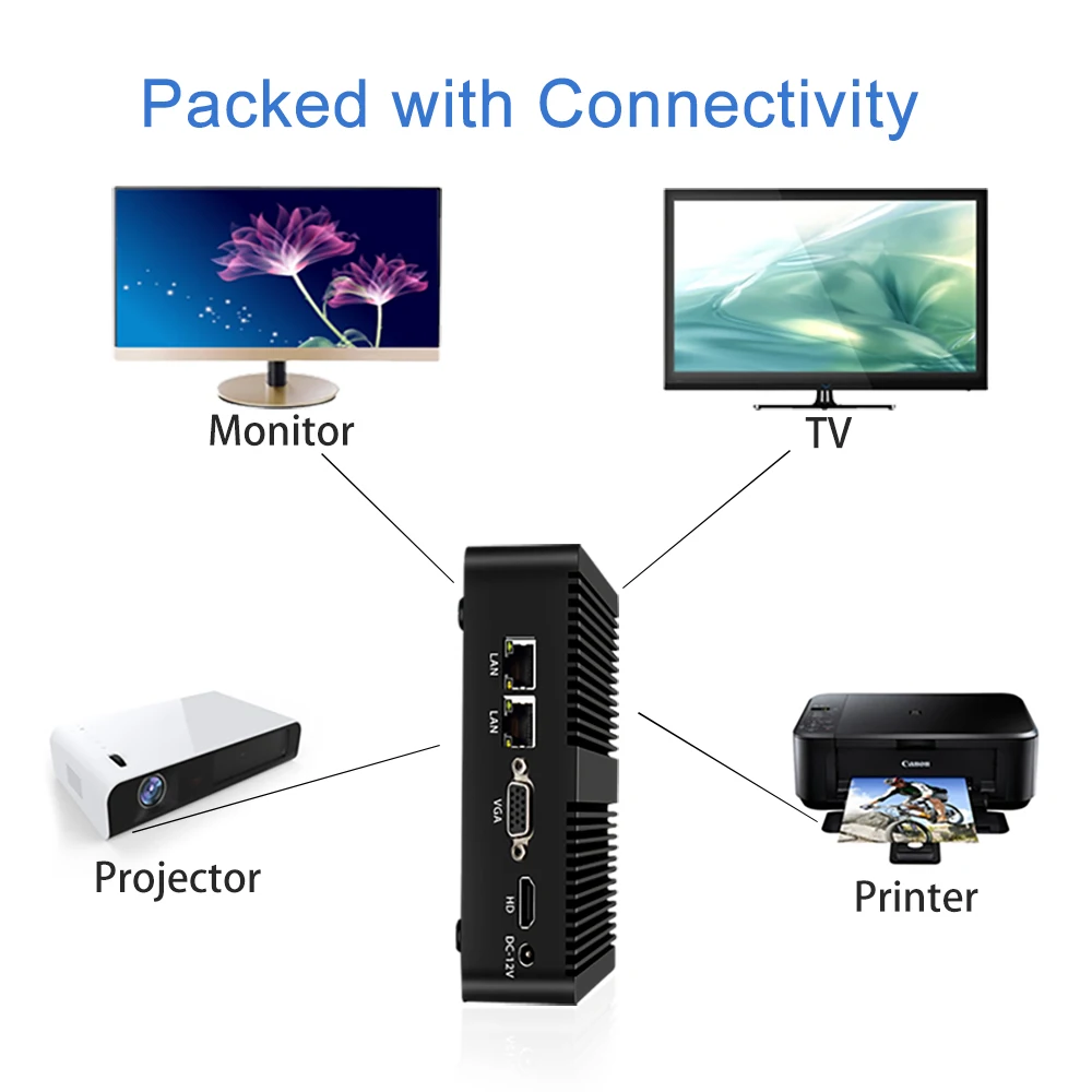 

MSECORE J1900 office Mini PC Windows 10 Desktop Computer game pc industrial pc barebone linux intel HTPC DP HDMI 4K WIFI