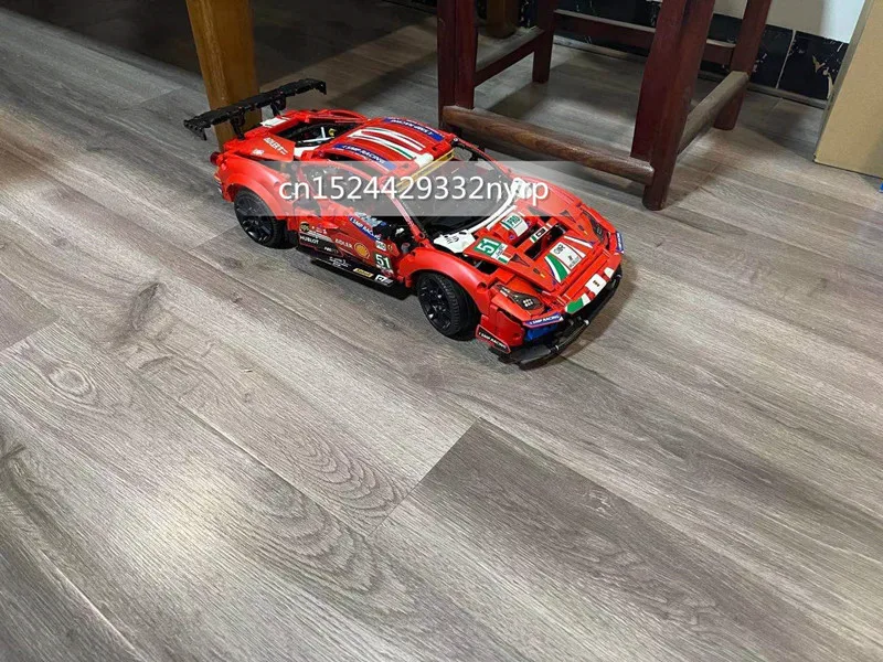 Конструктор Супер гоночный автомобиль из серии Technic модель Ferraris 2021 GTE AF racing 51