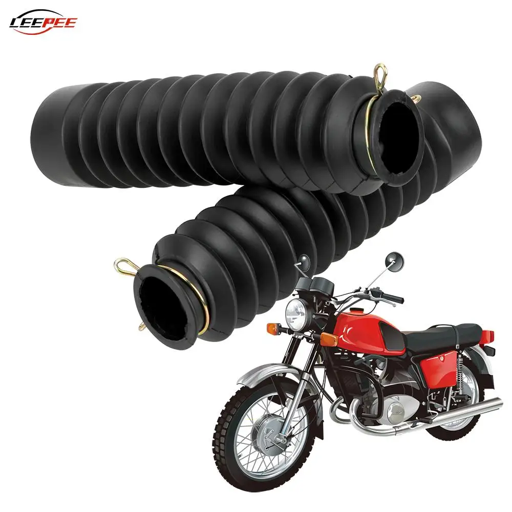

2Pcs Motorcycle Accessories Front Fork Shock Absorber Dust Cover Rubber Gaiters Gators Boots Dustproof Sleeve Protector Damping