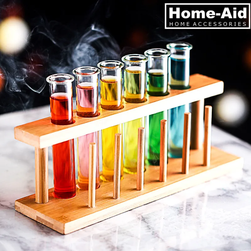 Набор из 6 пробирок бокалов для вина коктейльная чашка с подставкой держатель