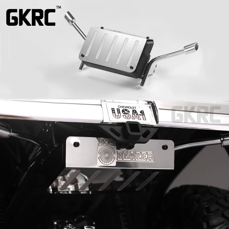 Металлический топливный бак и выхлопная труба 1/10 Rc Гусеничный грузовик K5 Блейзер