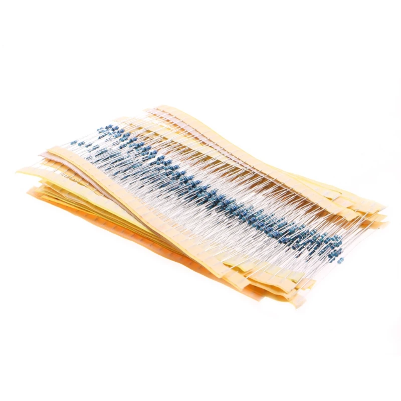 

2425 Pcs 97 Value Metal Film Resistor 1% 1/8W Assorted Kit 1 ohm~1M ohm W3JB