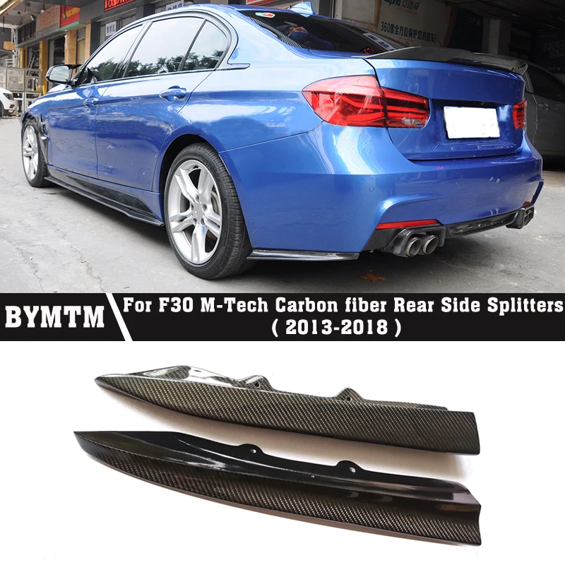 

PSM-Style Rear Side Splitters Carbon fiber Bumper Spoiler for BMW 3 Series F30 M-Tech