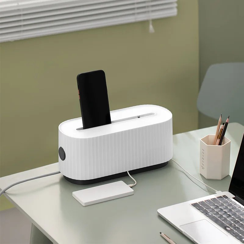 Цена Органайзер для кабелей, деревянный ящик для хранения сетевых лент, коробка для управления зарядным устройством, пылезащитная крышка, сетев...