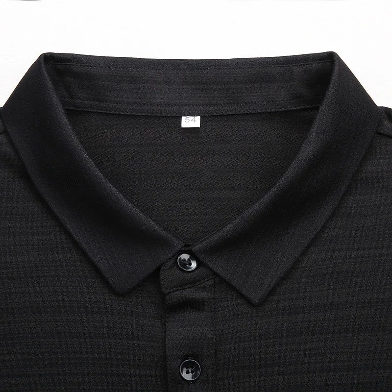 

Summer men's business Lapel mercerized cotton men's short sleeve T-shirt solid color T-shirt plus fat half sleeve polo shirt