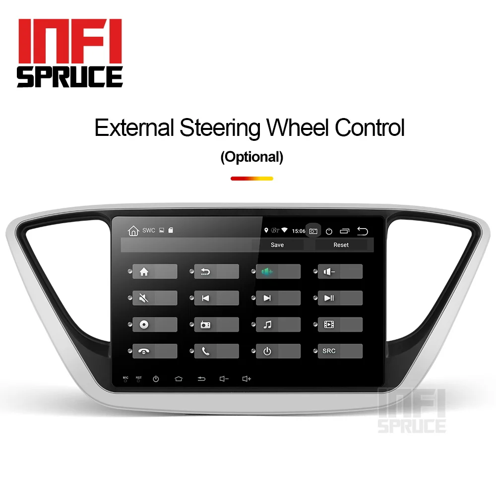 32G PX30 infispruce автомобильный DVD gps для hyundai Verna Solaris " Android 9,0 автомобильный ПК головное устройство 1024*600 Автомобильная Радио Навигация