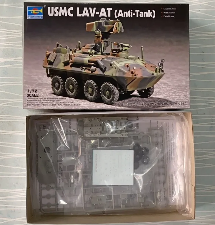 Trumpeter 07271 1/72 USMC LAV-AT комплект пластиковых моделей с анти-резервуаром |