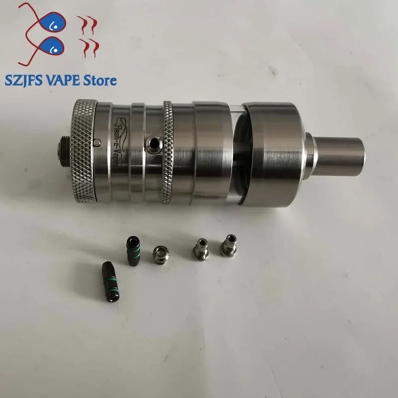 

YFTK Flash e-Vapor V4.5S+ RTA 23mm 316SS RTA Rebuildable Tank Atomizer for Electronic Cigarette Vaporizer Vape Mod vs nano RTA