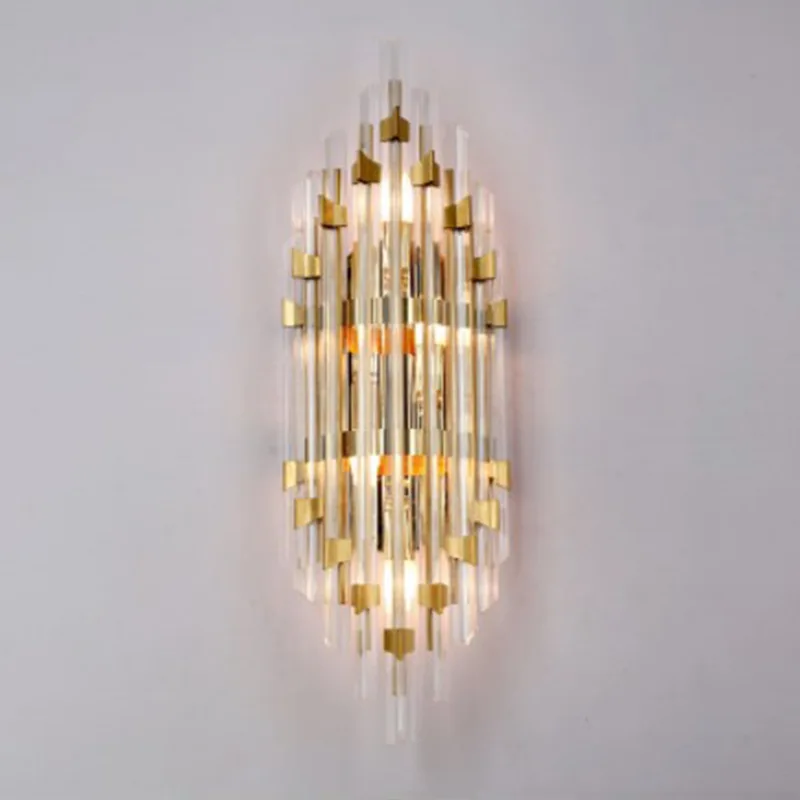 

Современный винтажный хрустальный светильник для спальни, нордическое украшение, домашний Хрустальный зеркальный светильник для столовой...