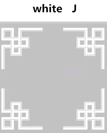 white 4 шт./компл. самоклеящиеся оконное стекло стикер декоративная оконная пленка мебельное стекло зеркало угловой наклейка домашний декор - Цвет: white