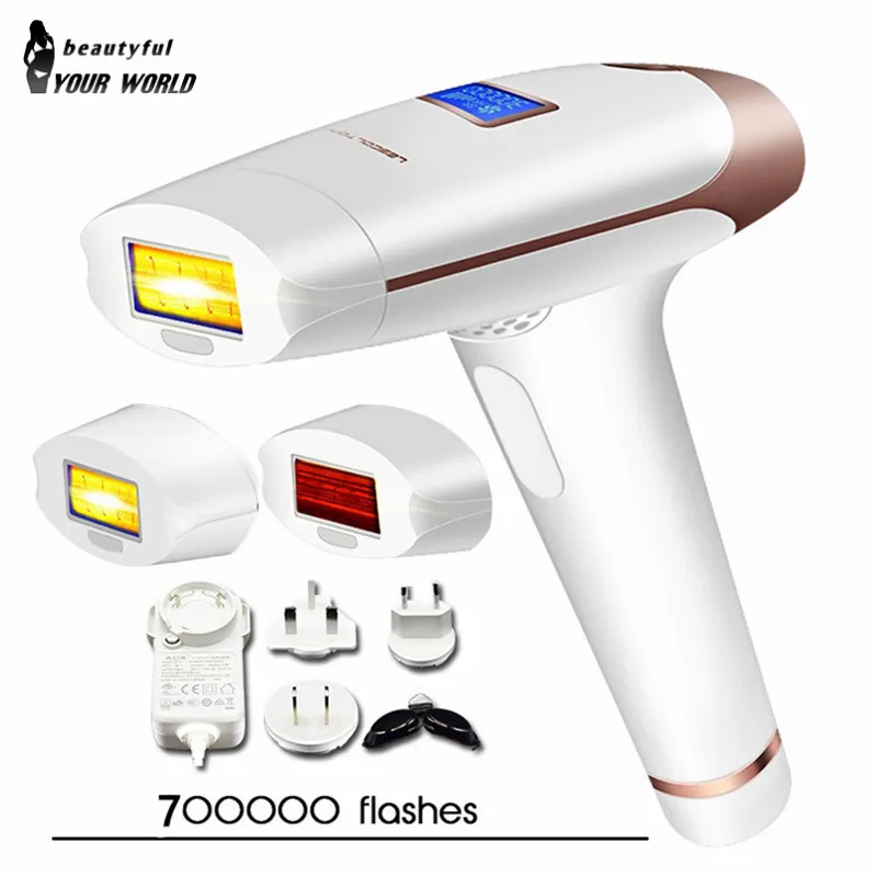 T009i-700000 pulses Lescolton IPL лазерный эпилятор для удаления волос с ЖК-дисплеем T009i лазерный постоянный триммер для бикини Электрический лазерный эпилятор - Цвет: T009i-700000 pulses