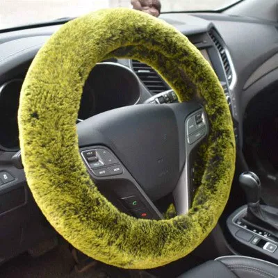 Зимние супермягкое плюшевое чехол рулевого колеса автомобиля универсальный