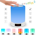 Настольная лампа, портативный Bluetooth-динамик, перезаряжаемый светильник с крючком, прикроватные лампы с сенсорным датчиком, изменяющий цвет RGB