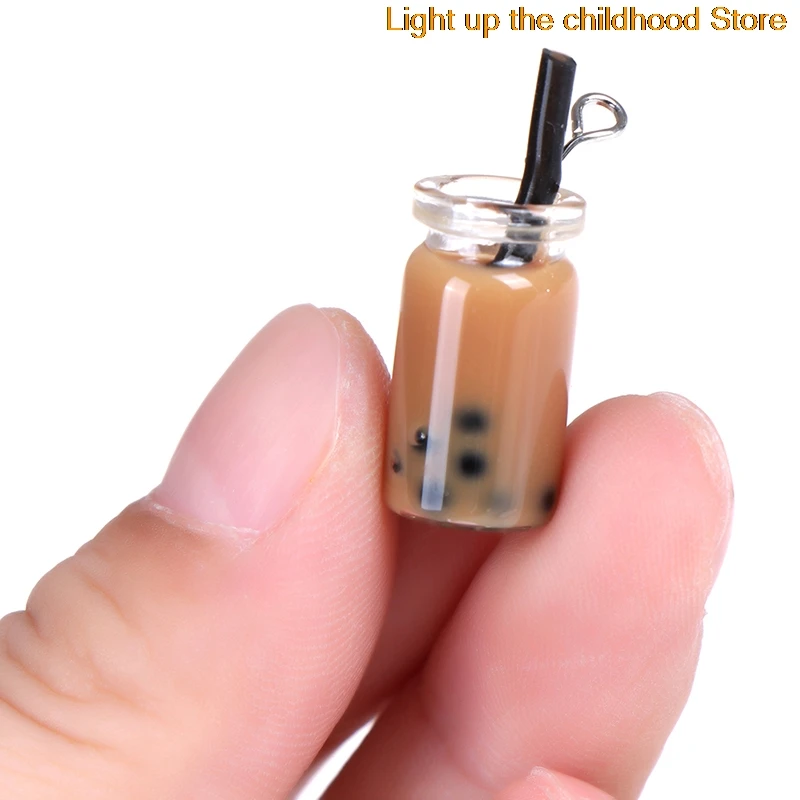 

New 2pcs 1:12 Scale Mini Decoration Gifts Resin Dollhouse Mini Lemon Milk Tea Water Cup Miniature Dollhouse Accessories Cups Toy