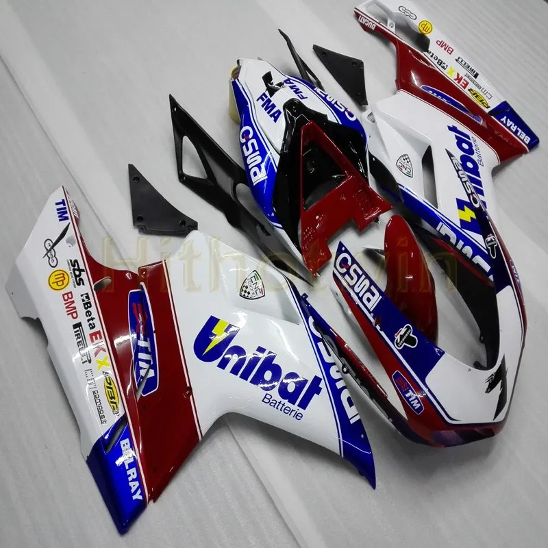 Screws+Custom Injection mold white Motorcycle cowl for 848 1098 1198 2007-2012 ABS fairing M2 | Автомобили и мотоциклы