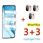 6 в 1 Гидрогелевая пленка для переднего и заднего объектива Xiaomi Mi 11 Lite 5G 11 Ultra 11i 11 10 10T Lite Pro 5G, защитная пленка для экрана камеры