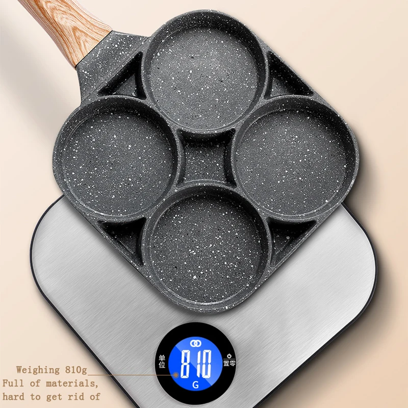 Антипригарная форма с 4 отверстиями для бургеров яиц ветчины блинчиков