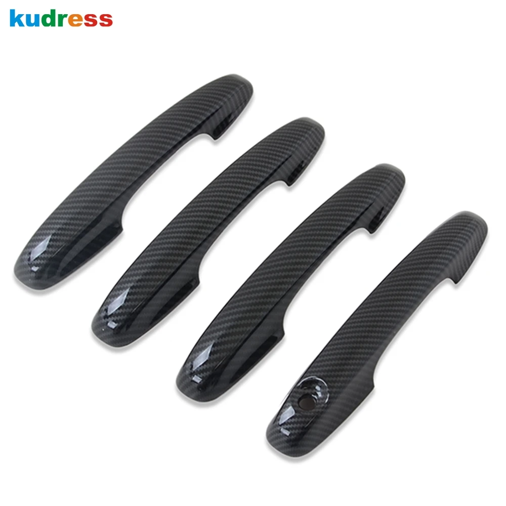 Стильная боковая крышка ручки двери для Ford Focus 2019 2020 из углеродного волокна
