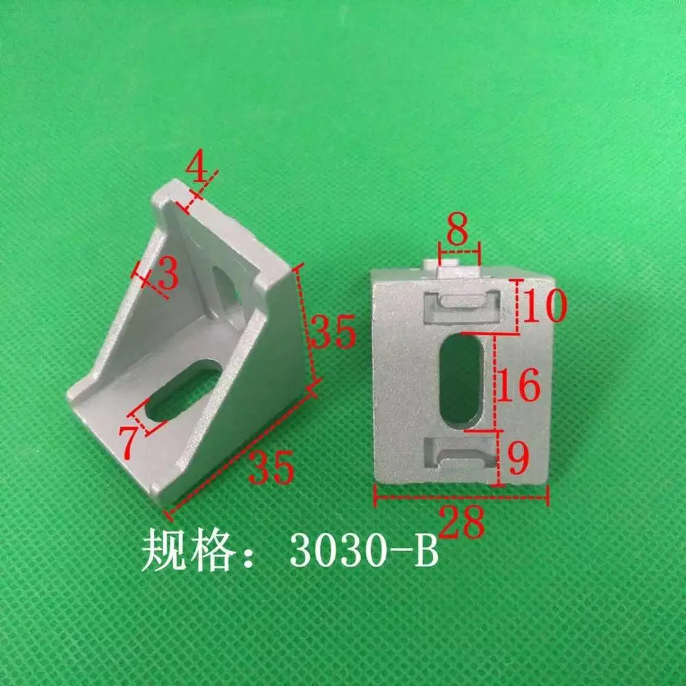 Угловой Кронштейн 3030 L-разъем крепление угловой фитинг для алюминиевого профиля |