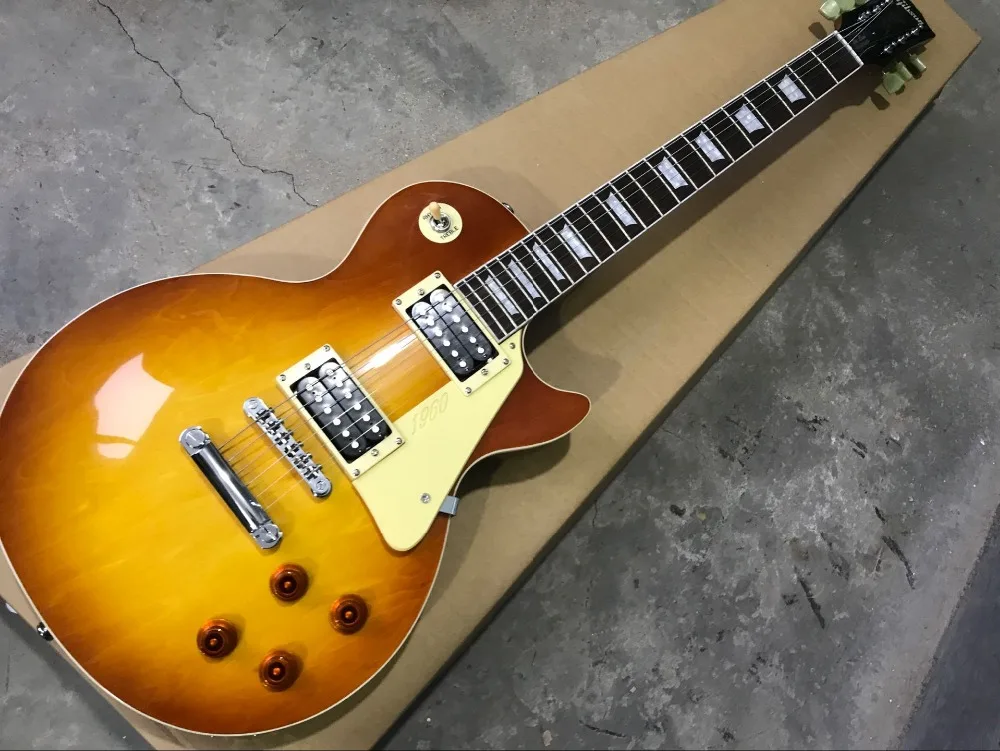 

New Top quality Electric Guitar.Sunburst color standard gitaar, Rosewood fingerboard gitaar.musical instruments