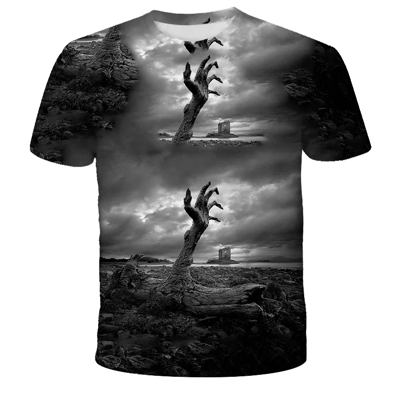 

2021 Boys Clothes 3D Printing T-shirts Children Boys Girls Summer Short Sleeve Kids Baby Clothes T-shirts