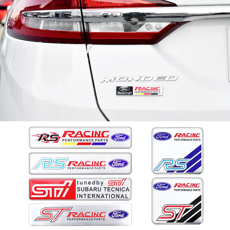 Ультратонкая металлическая 3d-эмблема для Ford Kuga Fiesta Focus Mondeo Mk1 Mk2 Mk3 ST Ranger C - купить