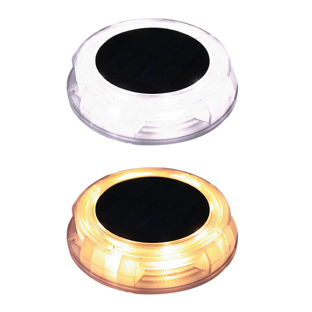 

Solar Powered Lawn Light 2pcs 12 LEDs Solar Powered Underground Light Waterproof Garden Pathway Lamp Decor Pathway Courtyard